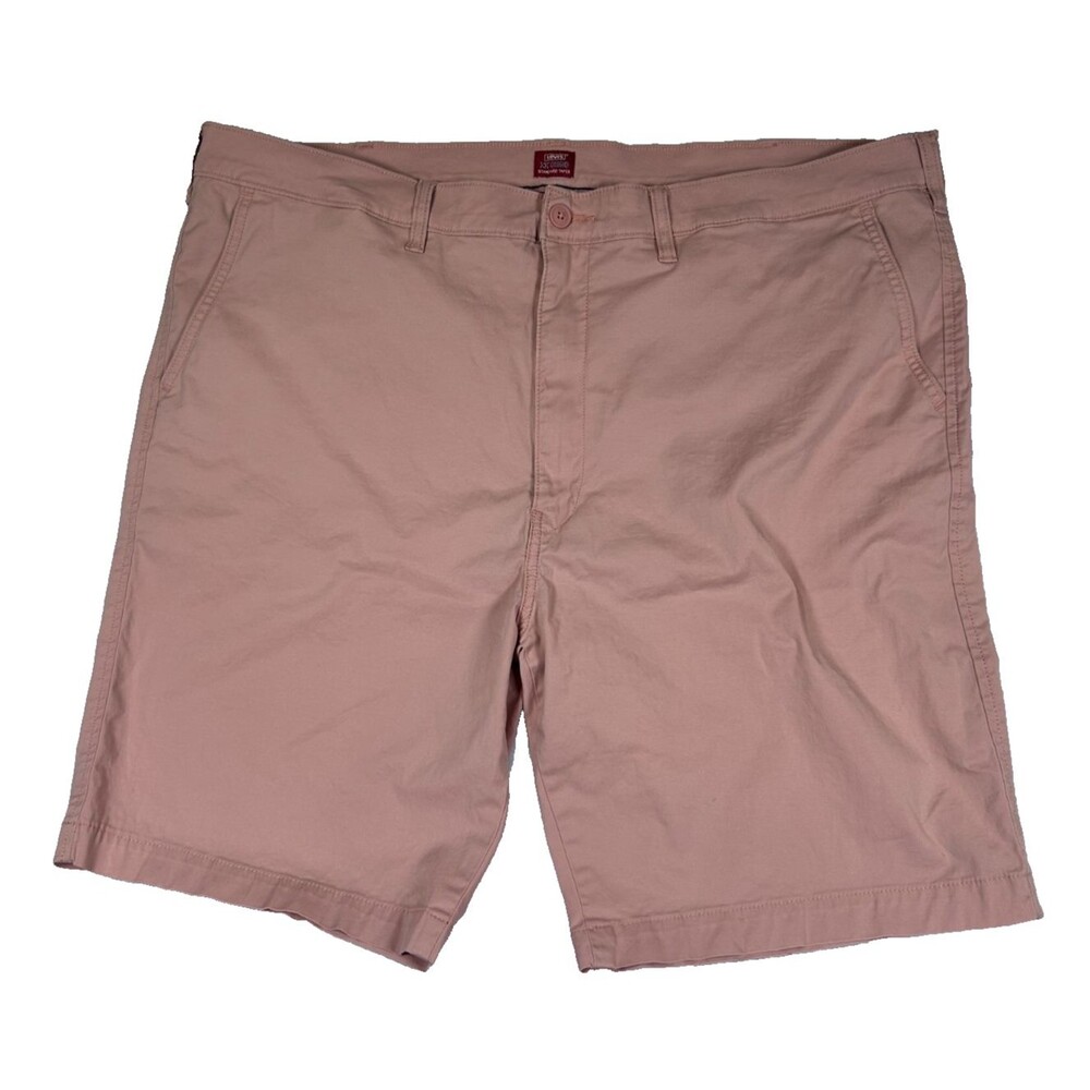 Levis XX Chino Standard Taper Shorts Mens 42 Pink Stretch Casual 10”
